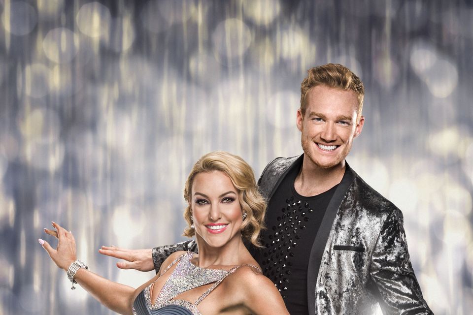 Greg Rutherford with his dance partner Natalie Lowe (BBC/PA)