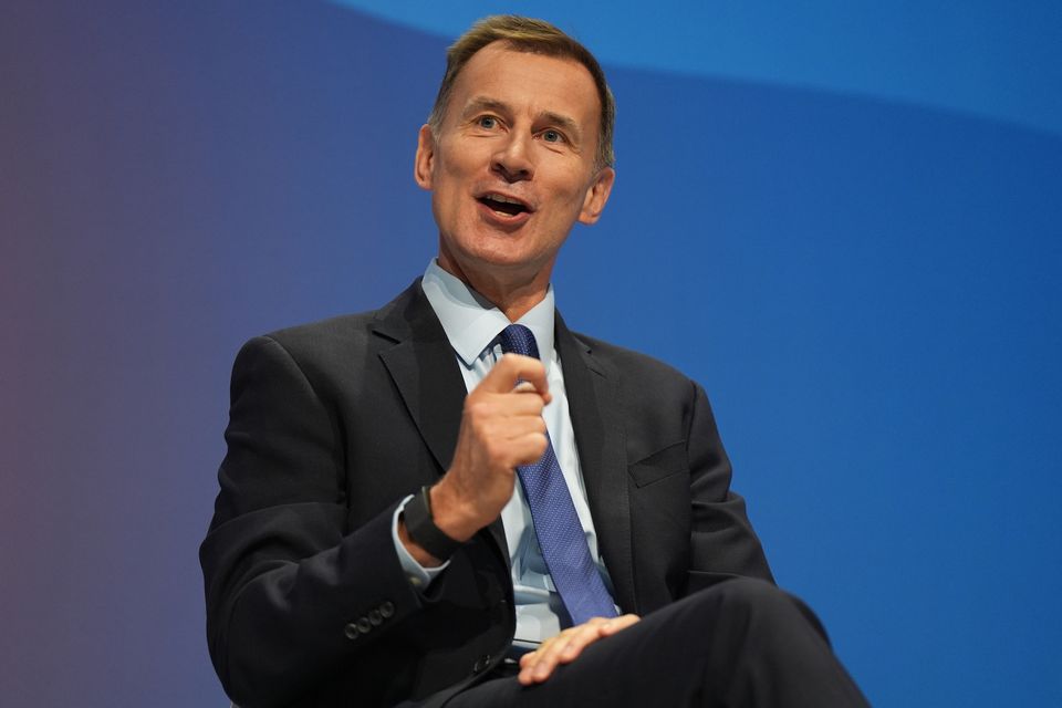 Jeremy Hunt said increased borrowing could increase the cost of mortgages for hundreds of thousands of households (Jacob King/PA)