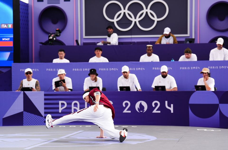 ANTI of Italy during the breaking B-girls round robin at La Concorde (John Walton/PA)