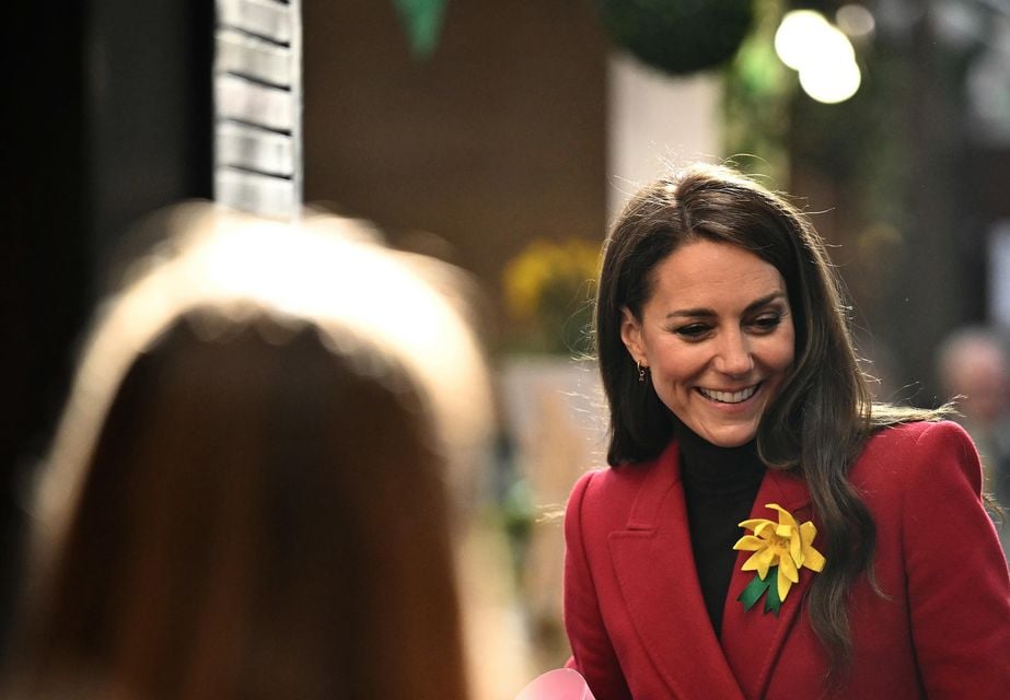 The Princess of Wales during a visit to Pontypridd Market (Ben Stansall/PA)