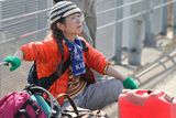 thumbnail: SENDAI, JAPAN - MARCH 14:  A local resident rests as she evacuates an area after a 9.0 magnitude strong earthquake struck on March 11 off the coast of north-eastern Japan, on March 14, 2011 in Sendai, Japan. The quake struck offshore at 2:46pm local time, triggering a tsunami wave of up to 10 metres which engulfed large parts of north-eastern Japan. The death toll is currently unknown, with fears that the current hundreds dead may well run into thousands.  (Photo by Kiyoshi Ota/Getty Images)