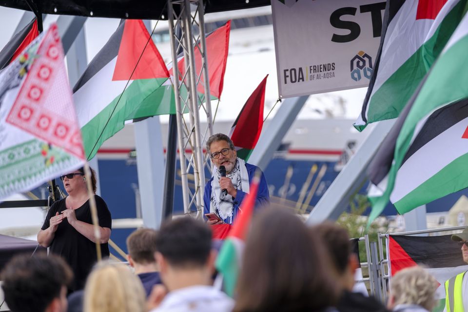 Mr Jamal has regularly been in contact with Palestinians (Jess Hurd/Palestine Solidarity Campaign)