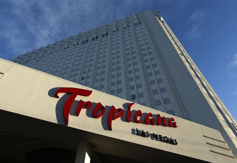 The hotel and casino was the last of the mob buildings in Sin City (AP)