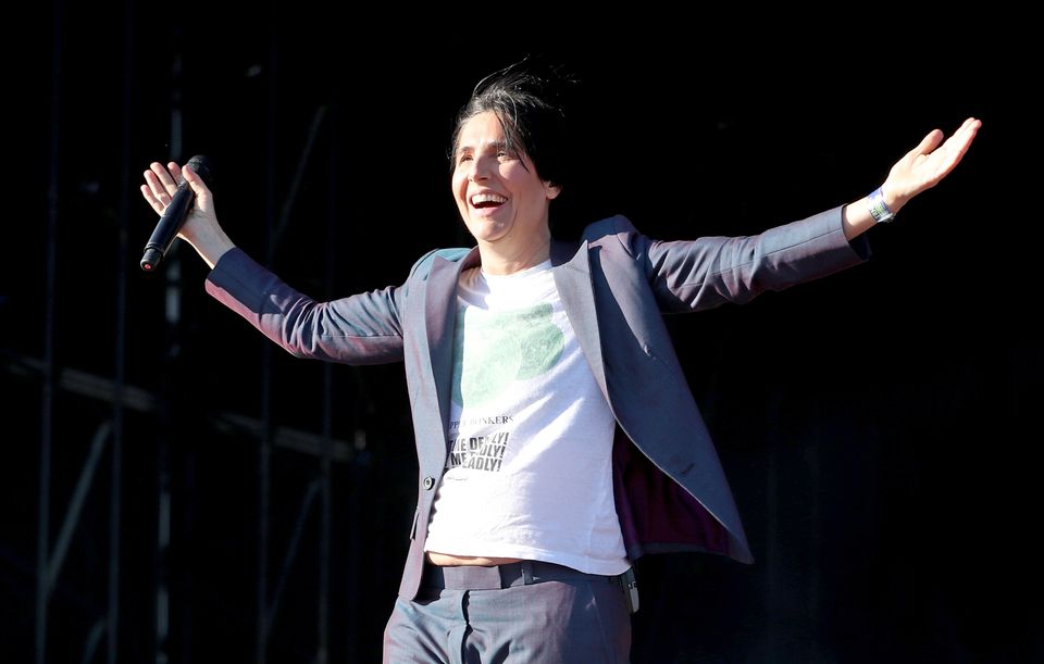 Sharleen Spiteri, with her band Texas, will no longer perform at Edinburgh’s Hogmanay Concert in the Gardens, which has been cancelled due to bad weather (Jane Barlow/PA)