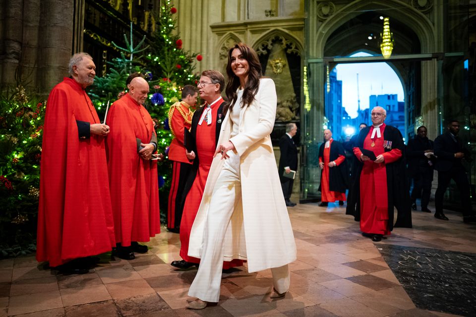 The Princess of Wales during the service in 2023 (Aaron Chown/PA)