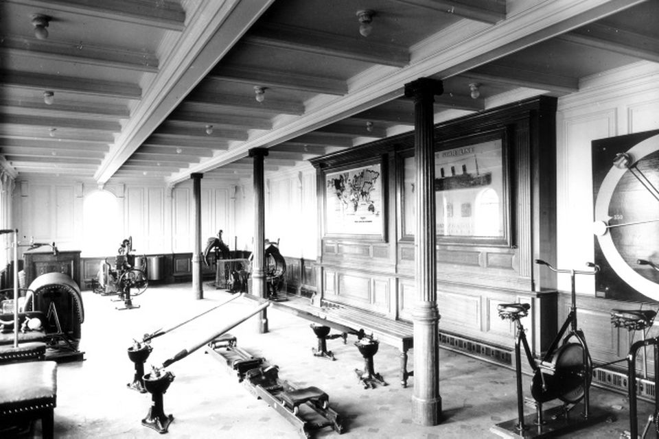 The Titanic had a fully equiped gymnasium 44 feet long and 18 feet wide. Photograph © National Museums Northern Ireland. Collection Harland & Wolff, Ulster Folk & Transport Museum