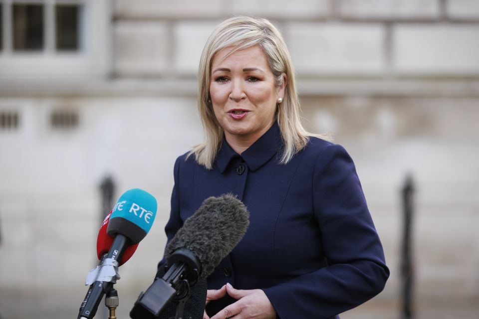 First Minister Michelle O’Neill said the health situation in Northern Ireland is ‘dire and diabolical’ (Liam McBurney/PA)