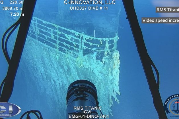 New Titanic images show famous ship continues to decay as railing falls to seafloor