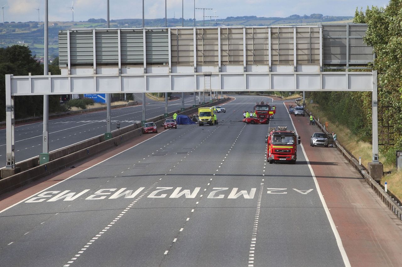 Dash cam footage plea after car drove wrong way in deadly M2 crash