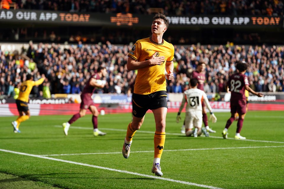 Jorgen Strand Larsen had put Wolves ahead (David Davies/PA)