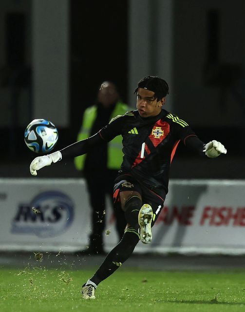 Pierce Charles will hope to get the nod in goal again on Tuesday (Liam McBurney/PA)