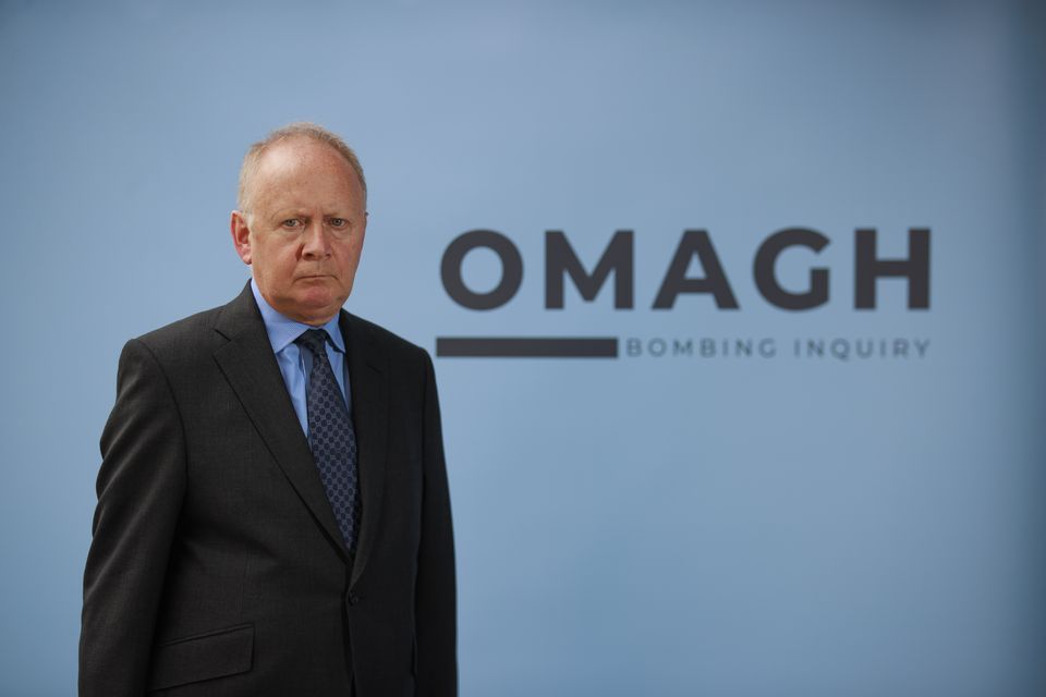 Chairman of the Omagh Bombing Inquiry Lord Turnbull at the Strule Arts Centre in Omagh (Liam McBurney/PA)