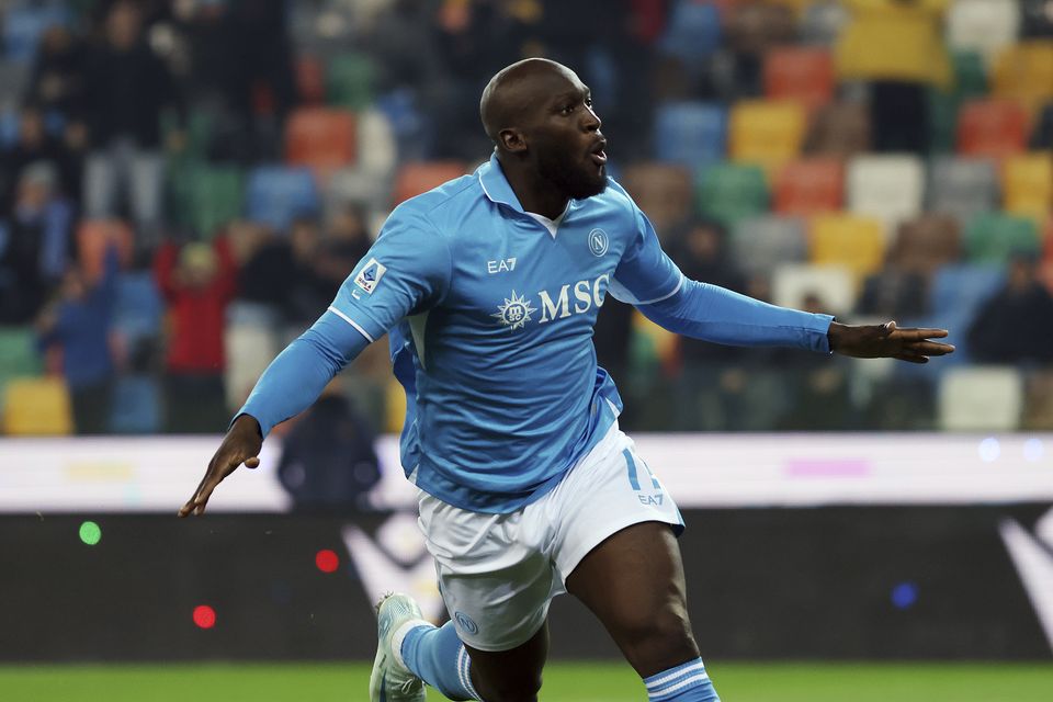 Romelu Lukaku equalised for Napoli (Andrea Bressanutti/AP)