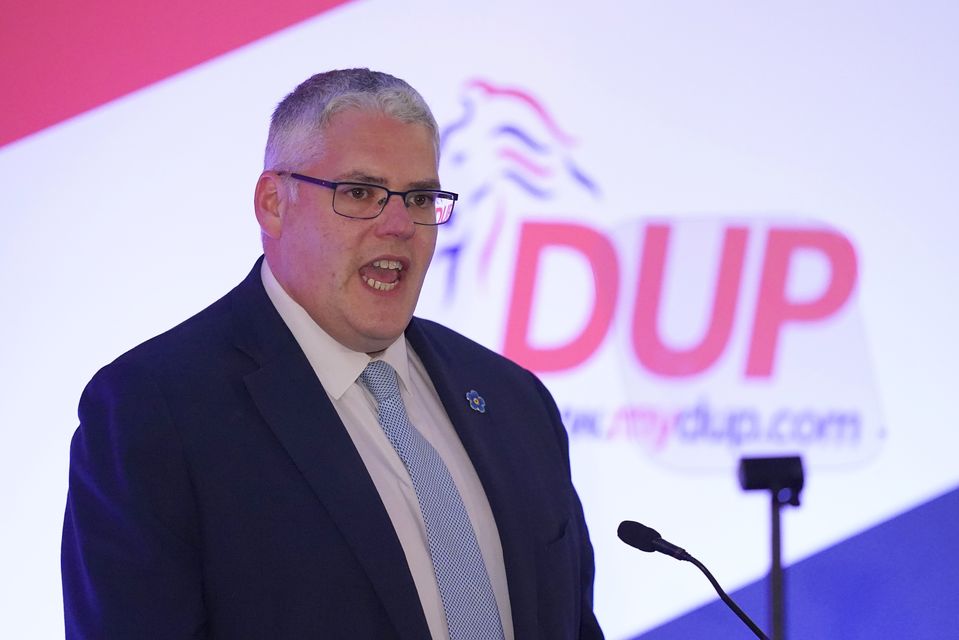 DUP leader Gavin Robinson (Brian Lawless/PA)