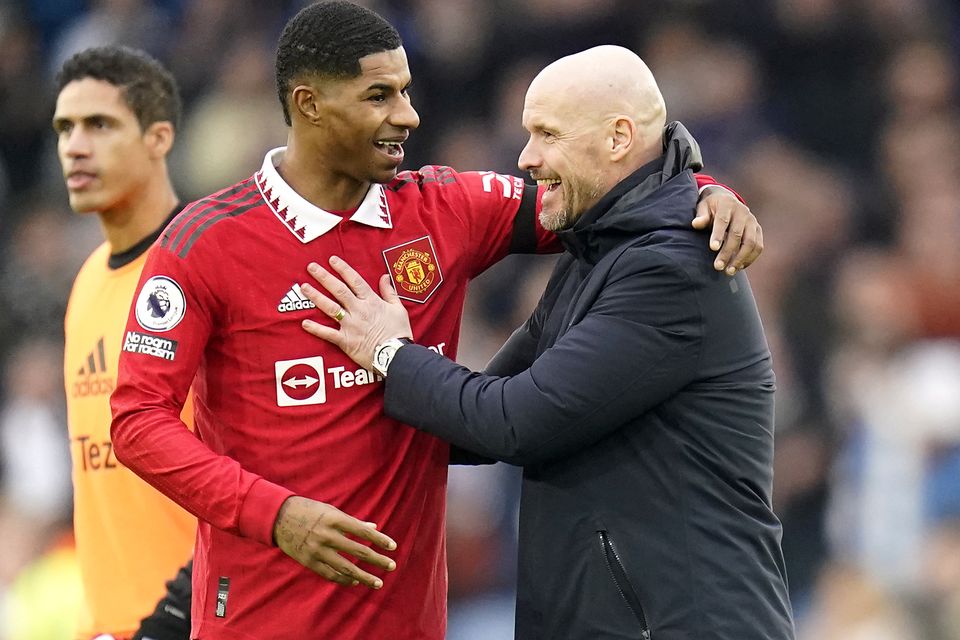 Erik ten Hag 'not happy' with Marcus Rashford's form at Manchester United