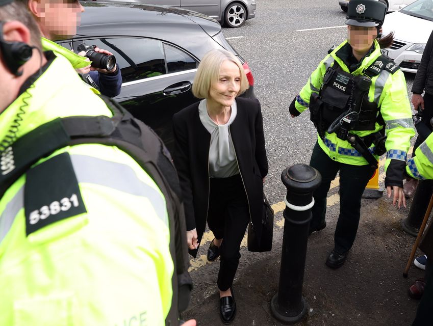 Eleanor Donaldson arrived at Newry Magistrates Court this morning. Photo: Jonathan Porter.