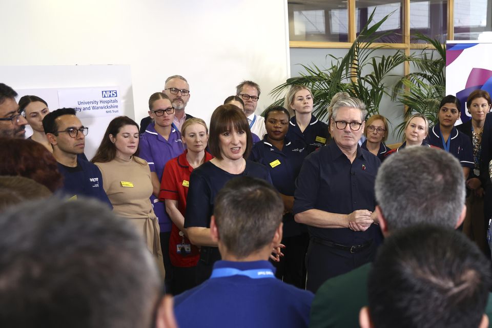 Prime Minister Sir Keir Starmer was frank with health workers about the future the service faces (Darren Staples/PA)