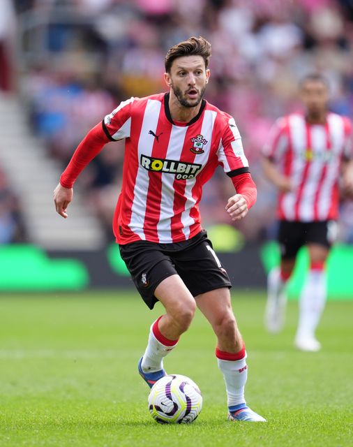 Adam Lallana admits Southampton’s upcoming games are crucial (Adam Davy/PA)