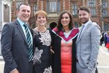 thumbnail: Trudy Anderson from Lurgan celebrates her graduation at Queens University alongside her dad Trevor, mum Helen and boyfriend Ross Uprichard. Trudy graduated with a Masters in Architecture.
Photo/Paul McErlane