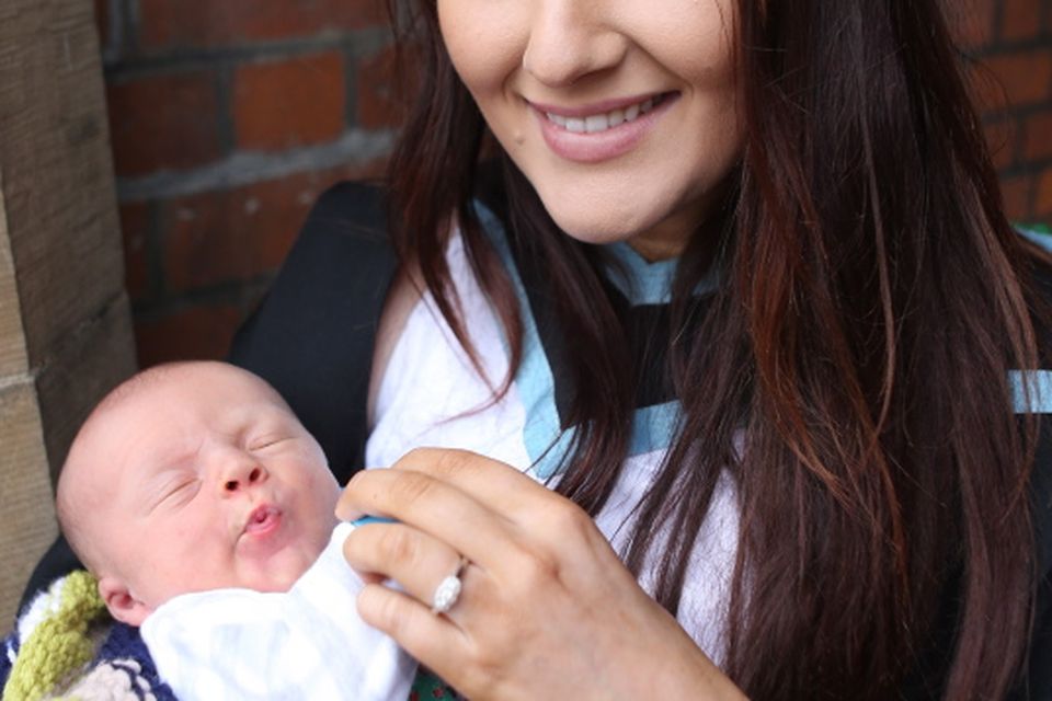 Sophie Hamilton, who gave birth to baby Freddy just two weeks ago, graduated with a degree in Biomedical Sciences from Queen's University today.