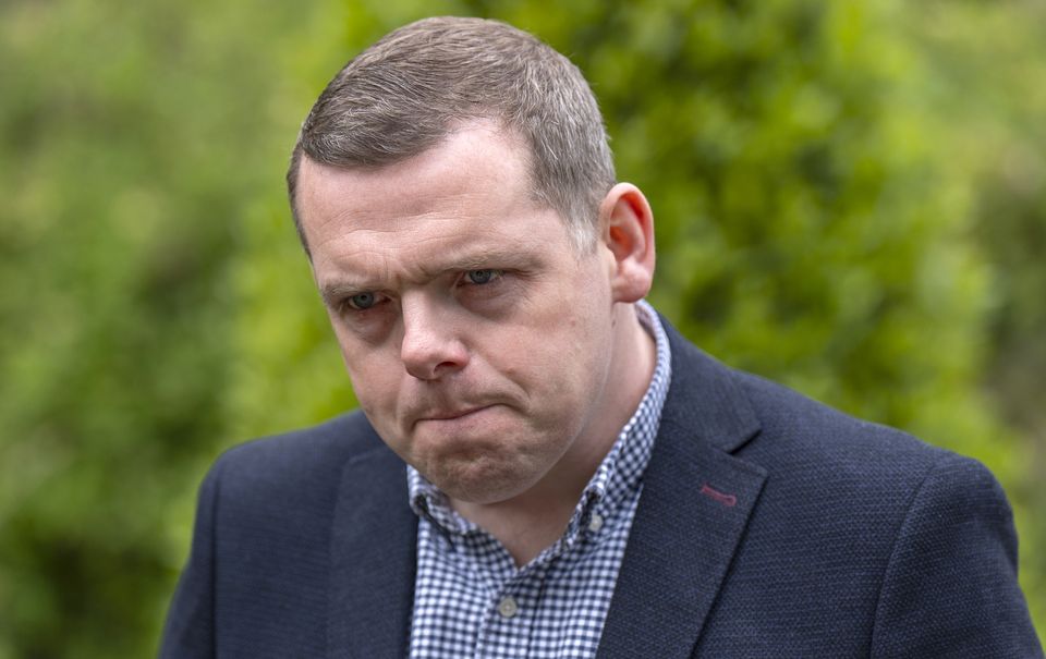 Douglas Ross announced on Monday he will step down as Scottish Tory leader (Jane Barlow/PA)