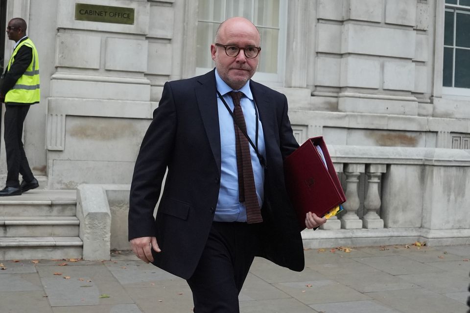 Attorney General Lord Richard Hermer cannot review Huw Edwards’ sentence as magistrates’ court cases are not covered by the Unduly Lenient Sentence scheme (Lucy North/PA)