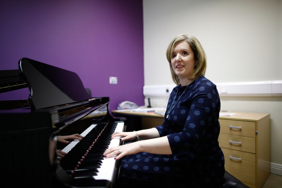 Claire Bowes who was injured in the Omagh bomb and now runs Omagh Music Academy.  Pic by Peter Morrison