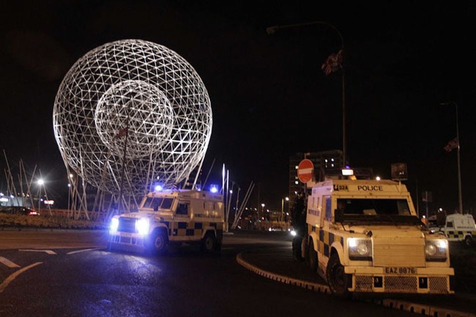 Loyalist hold protests around the village area in south Belfast