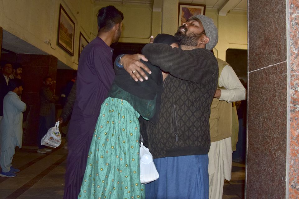 Rescued passengers arrived in Quetta (AP)