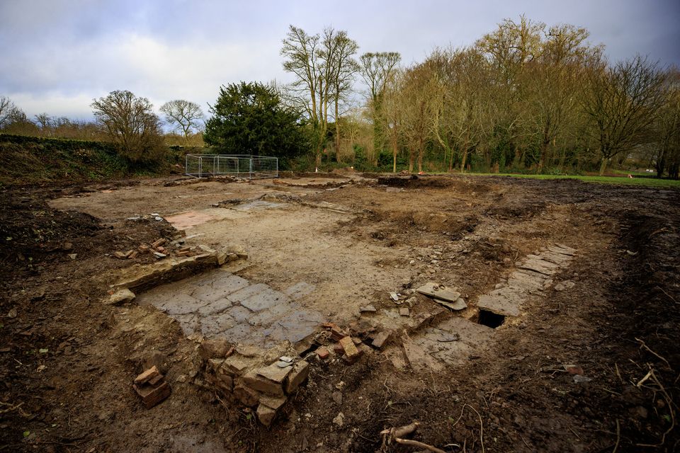 An archaeological site has been discovered at Castle Ward, a National Trust property in County Down during routine work to install a drain (Liam McBurney/PA)