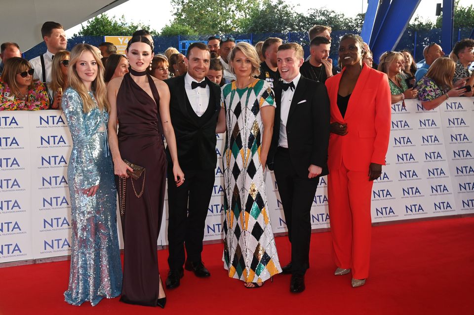 The cast of Blue Lights on the red carpet at the National Television Awards in London (Pic: Getty)