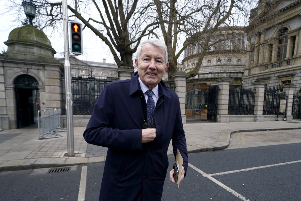 Independent TD Michael Lowry outside Leinster House (Brian Lawless/PA)