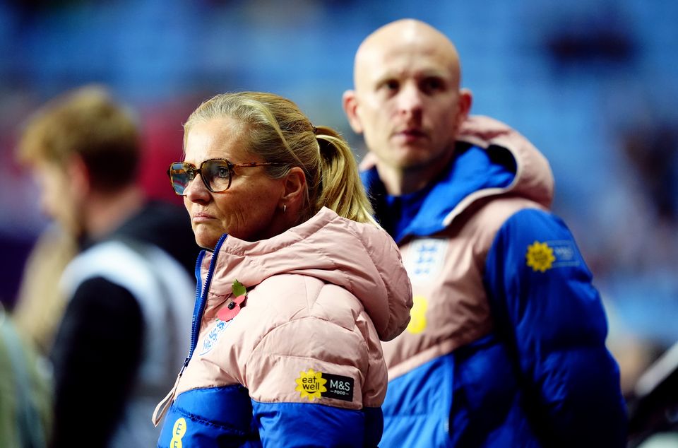 Sarina Wiegman saw moments of concern from her England team (Mike Egerton/PA)