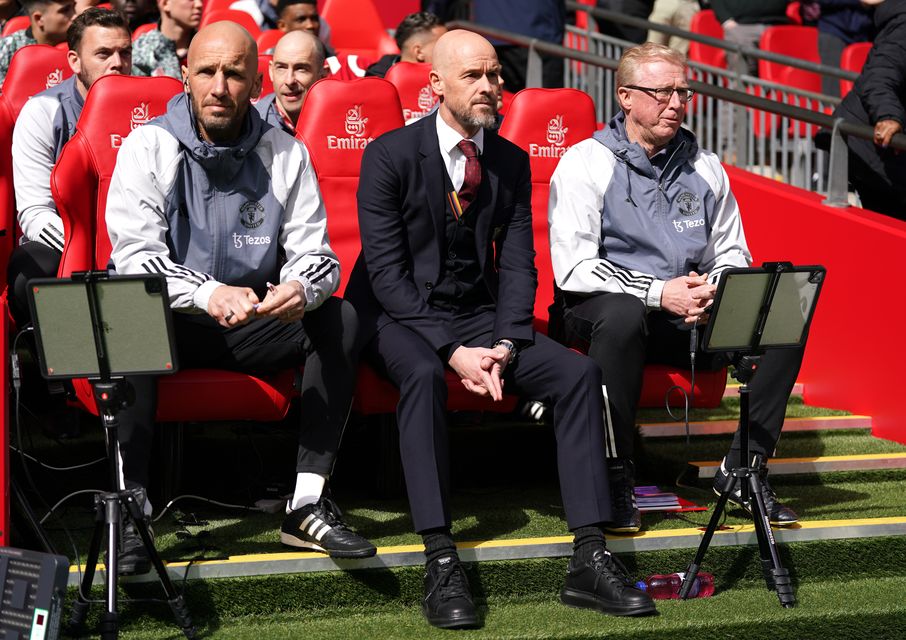 Erik ten Hag has led Manchester United to back-to-back FA Cup finals against Manchester City (Bradley Collyer/PA)