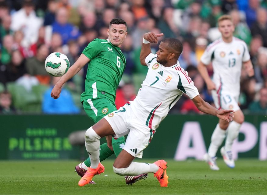 Josh Cullen is relishing going into the Greece game on the back of a hard-fought victory in Finland (Niall Carson/PA)