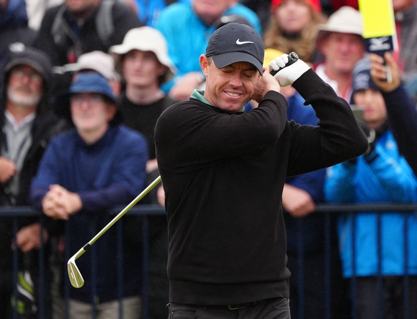 Rory McIlroy has plenty of work to do on day two of The Open just to make the cut (Jane Barlow/PA)