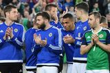 thumbnail: PACEMAKER BELFAST   27/05/2016
Northern Ireland v Belarus  Friendly International
Northern Ireland players during this evenings Friendly International at Windsor park.
Photo Colm Lenaghan/Pacemaker Press