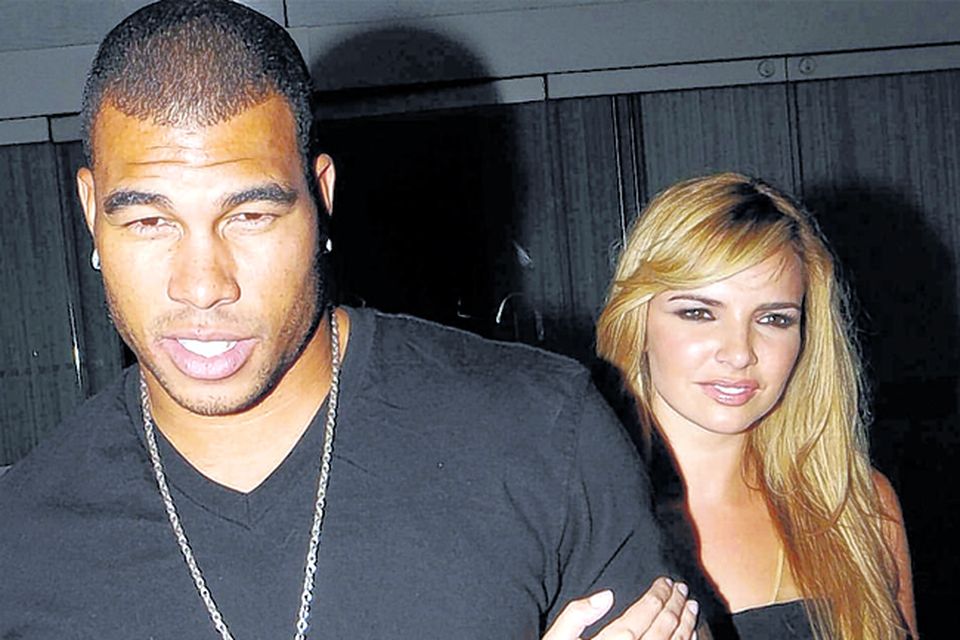 Nadine Coyle out on the town in London with her new boyfriend, American sports star Jason Bell