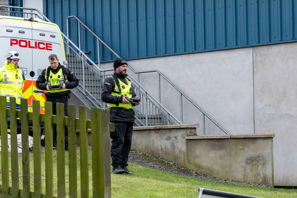 Police are using a drone to aid the search following the discovery of a body on Friday (Michal Wachucik/PA)