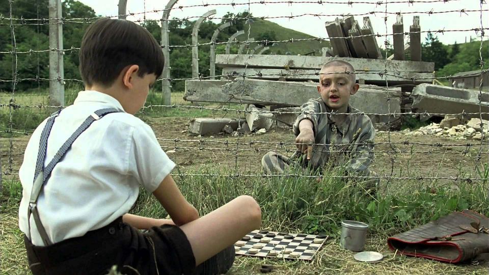 A scene from the film The Boy in the Striped Pyjamas