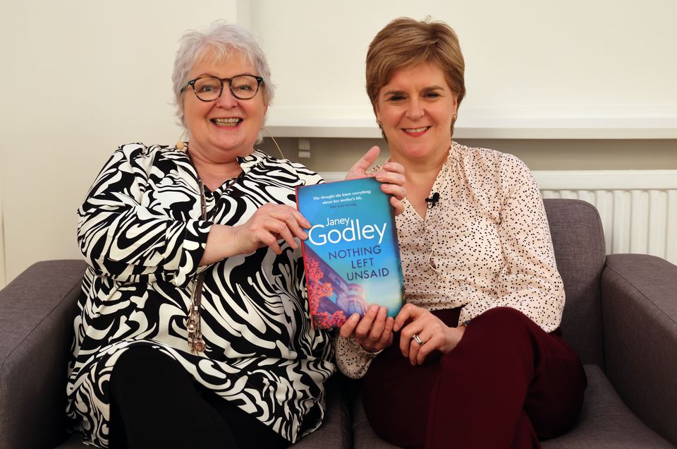 Former first minister Nicola Sturgeon and comedian Janey Godley (Robert Perry/PA)