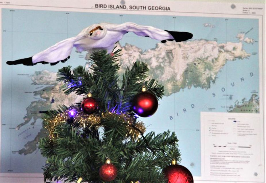 Christmas decorations at a British Antarctic Survey (BAS) research station (BAS/PA)