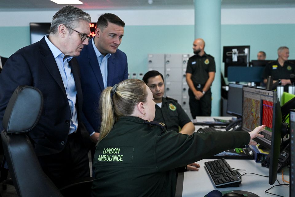 Prime Minister Sir Keir Starmer with Health Secretary Wes Streeting (Jaimi Joy/PA)