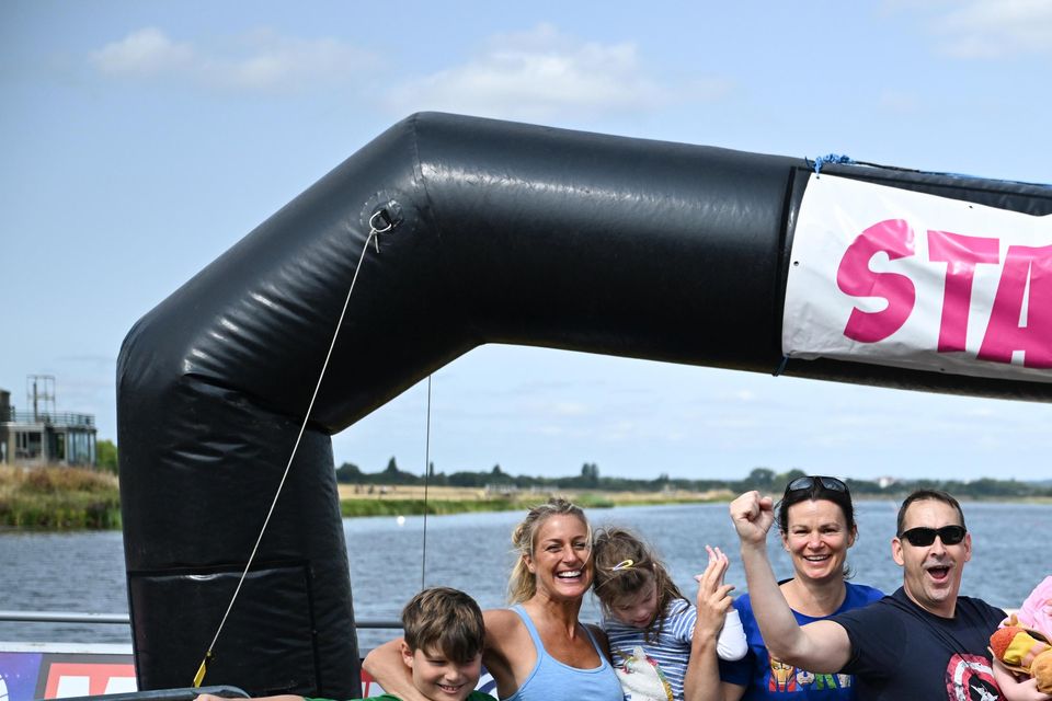 Some of the people who attended the event (Superhero Tri powered by Marvel/Andy Hooper/PA)