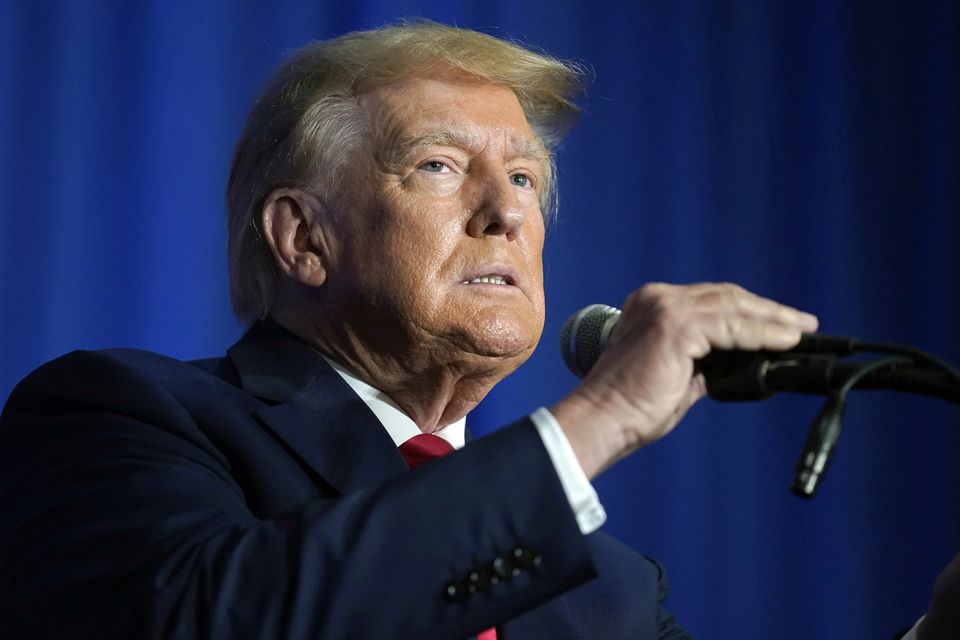 President-elect Donald Trump speaks at the New Hampshire Federation of Republican Women Lilac Luncheon (Steven Senne/AP)