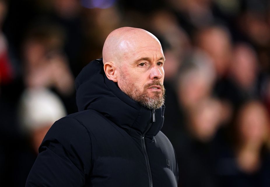 Erik ten Hag has faced mounting pressure over United’s poor form (Mike Egerton/PA)