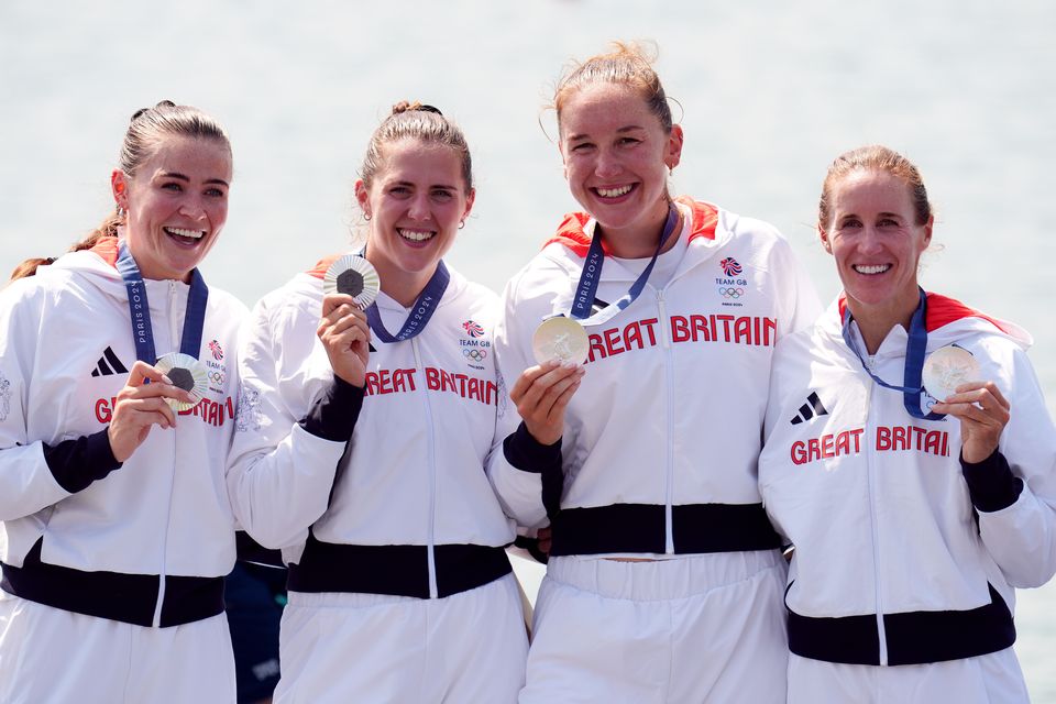 Sam Redgrave, Rebecca Shorten, Helen Glover and Esme Booth of Team GB