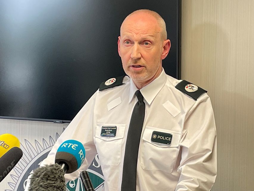 PSNI Assistant Chief Constable Davy Beck at PSNI HQ in Belfast (David Young/PA)