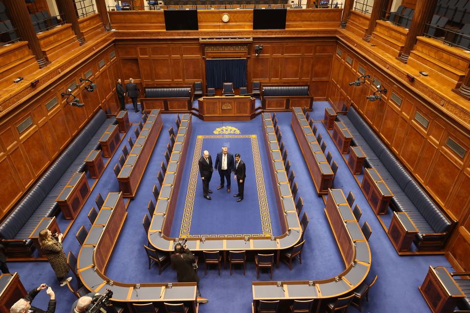 The Assembly Chamber at Parliament Buildings at Stormont (Liam McBurney/PA)