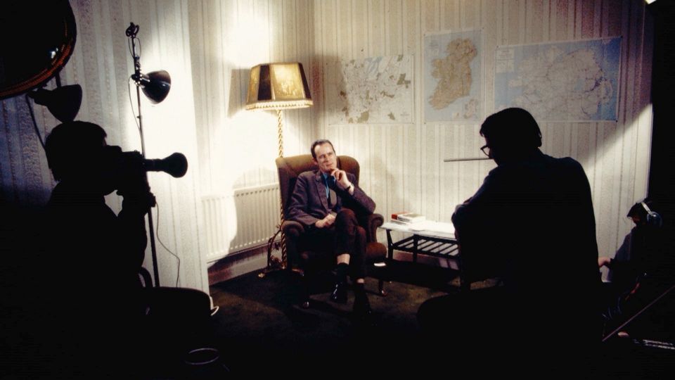 IRA leader Dáithí Ó Conaill talking to J Bowyer Bell in The Secret Army